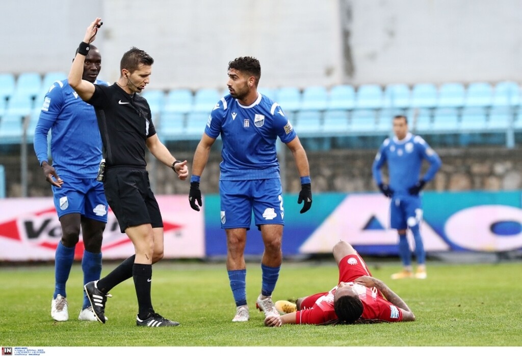 Λαμία-Ολυμπιακός: Το γκολ του Μπουχαλάκη και η «παγωμάρα» με Σεμέδο