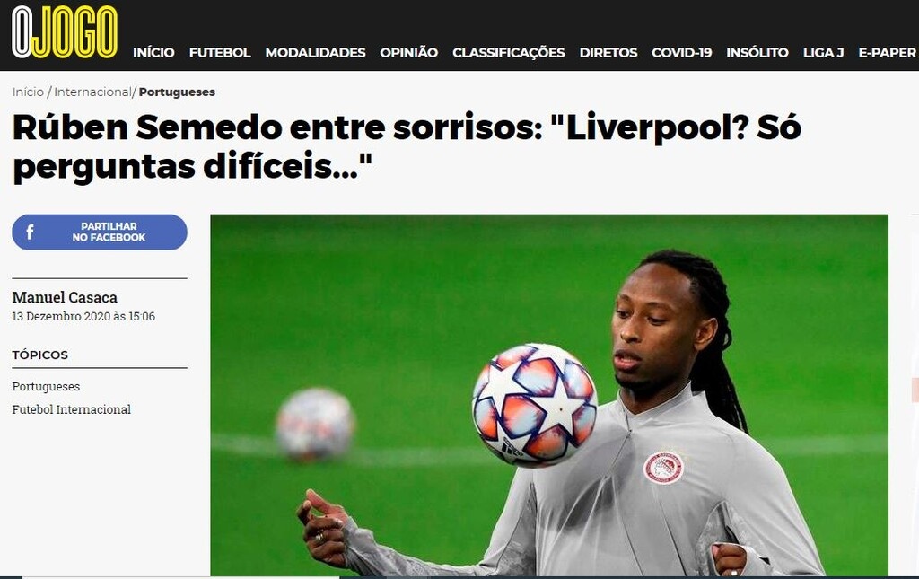 Ολυμπιακός: Η αινιγματική απάντηση Σεμέδο για μεταγραφή στη Λίβερπουλ (photos)