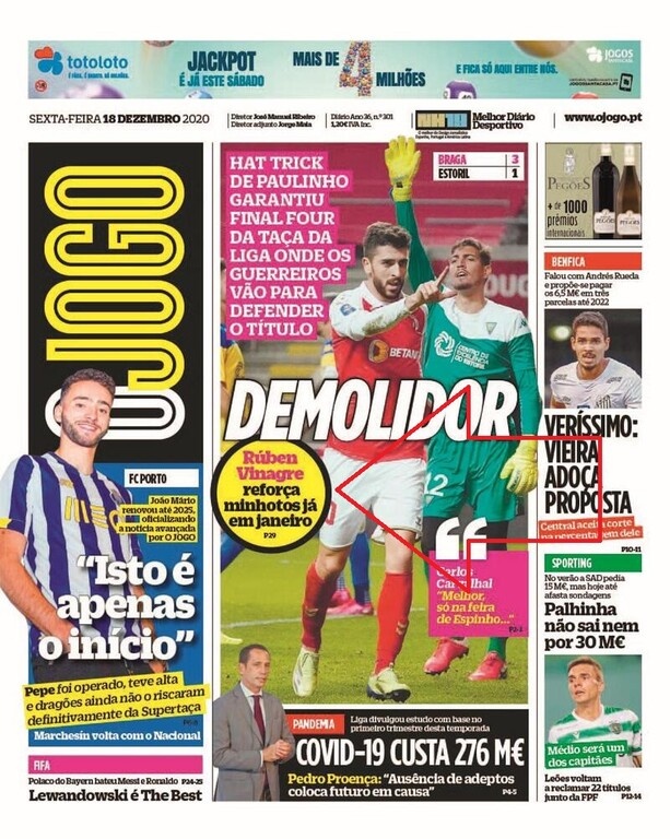 Ολυμπιακός: Σενάρια για Βινάγκρε και Μπράγκα