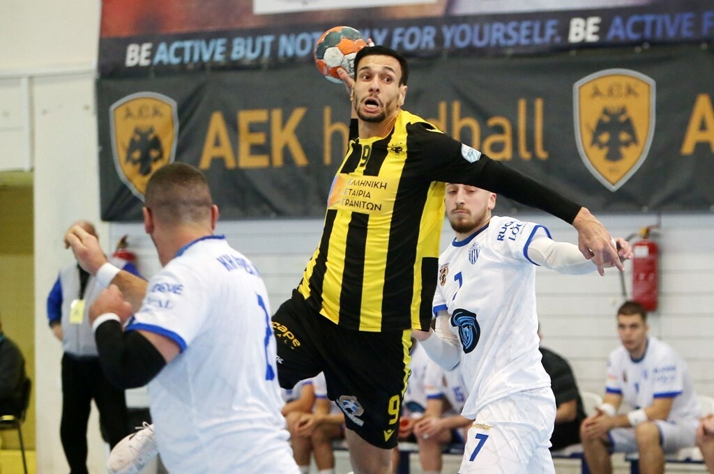 European Cup χάντμπολ: «Καθάρισε» την πρόκριση η ΑΕΚ, 37-19 την Πρίστινα (photos)