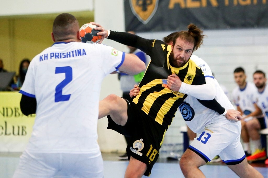 European Cup χάντμπολ: «Καθάρισε» την πρόκριση η ΑΕΚ, 37-19 την Πρίστινα (photos)