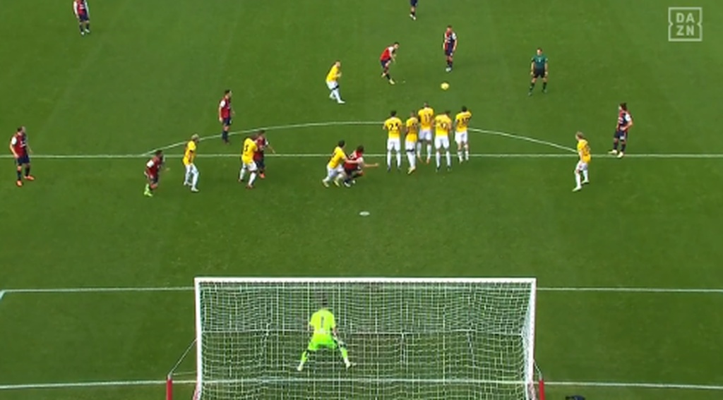 Serie A: Με γκολάρα του Λυκογιάννη προηγείται η Κάλιαρι! (video)