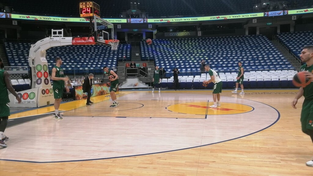 Μακάμπι Τελ Αβίβ - Παναθηναϊκός ΟΠΑΠ: Ζεσταίνονται οι «πράσινοι» (videos+photos)