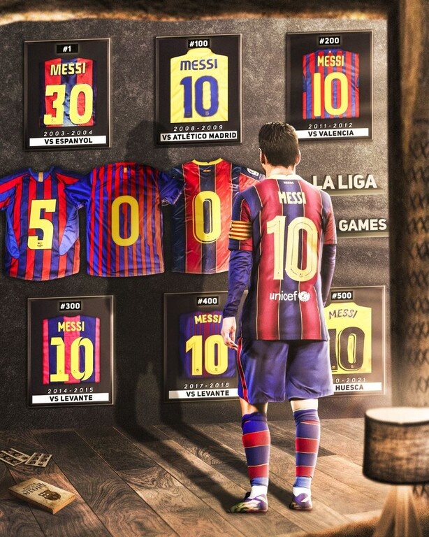 Μπαρτσελόνα: Το απίθανο σκίτσο για την «500άρα» του Μέσι (photos)