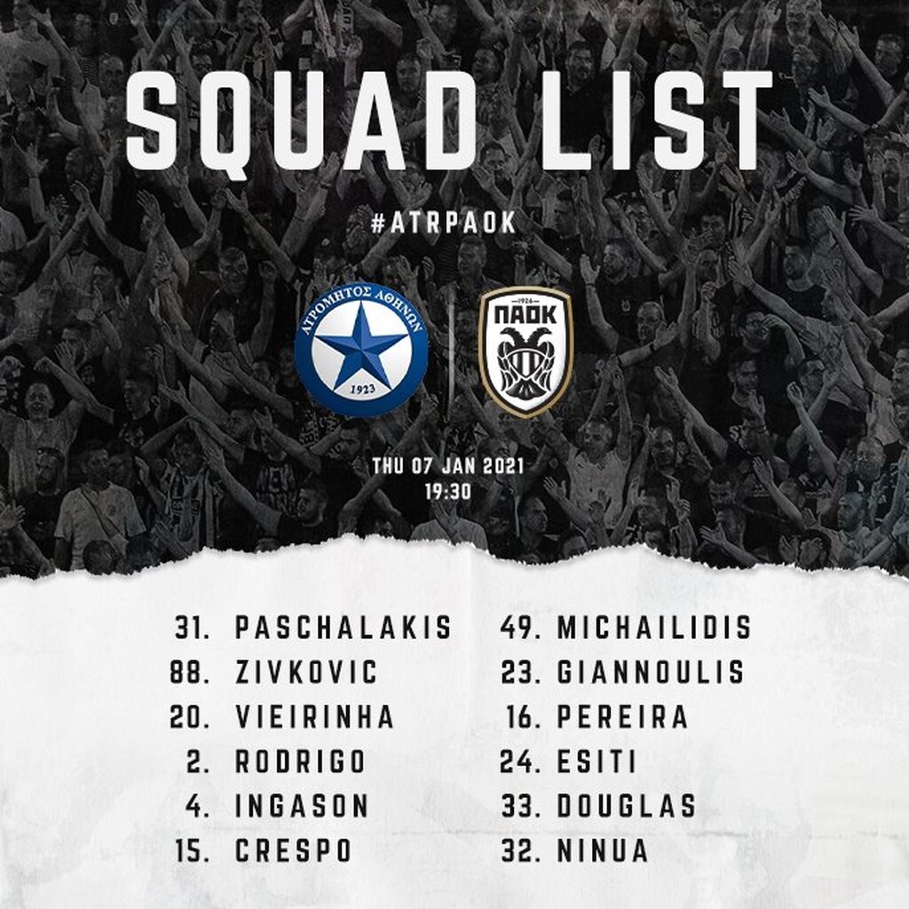 ΠΑΟΚ: Με τους «νέους» η αποστολή για το Περιστέρι (photos)