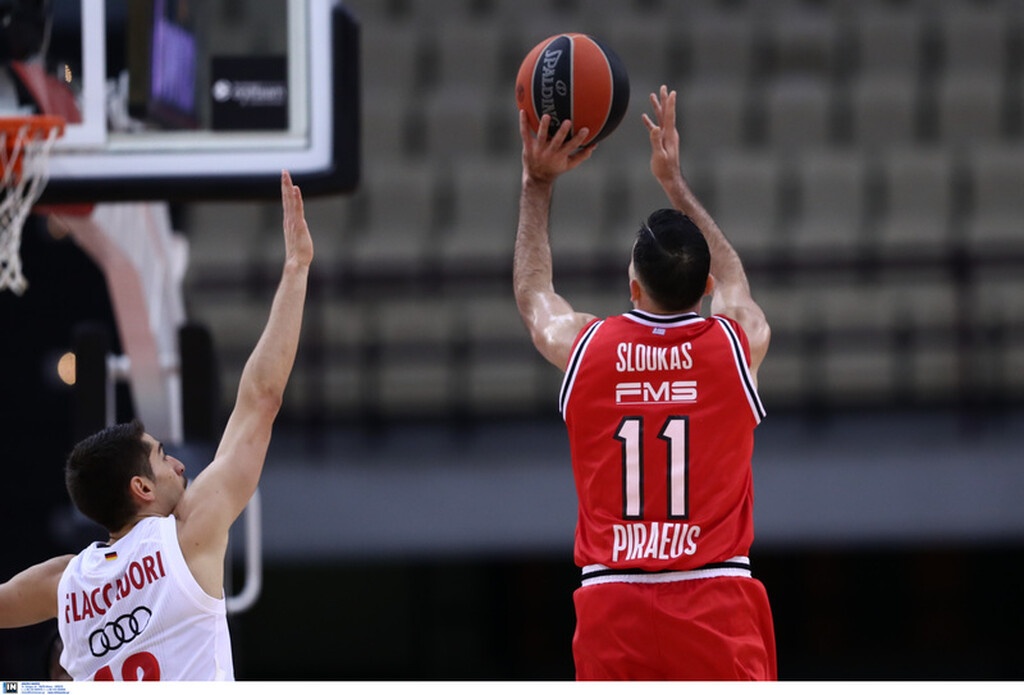 Ολυμπιακός-Μπάγερν Μονάχου 84-82: «Λύτρωση» με Σλούκα