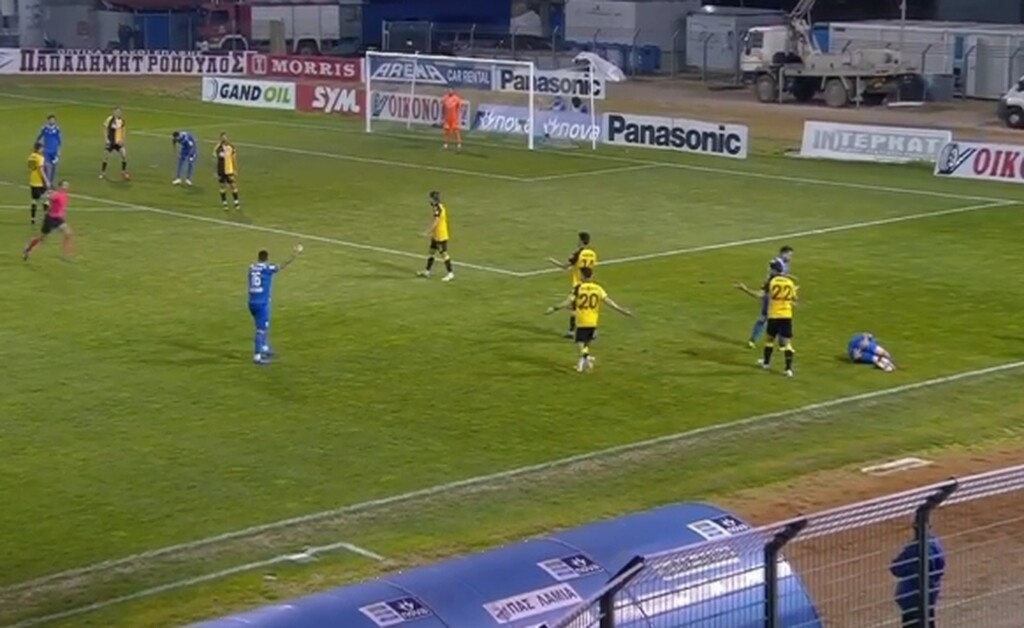 Λαμία-ΑΕΚ: Ξέφυγε ο Ινσούα - Αποβλήθηκε και την... πλήρωσε μια πόρτα (photos+video)