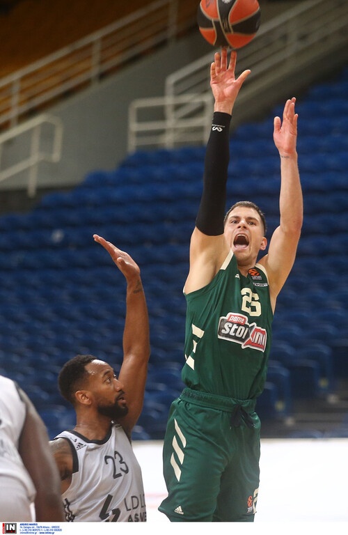 Παναθηναϊκός ΟΠΑΠ-Βιλερμπάν 88-71: «Δολοφόνος» Νέντοβιτς σμπαράλιασε τους Γάλλους