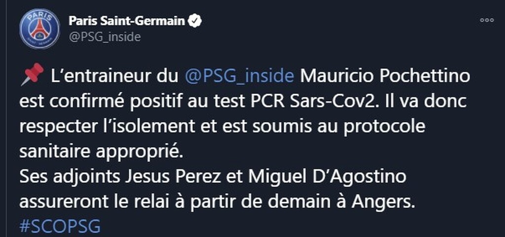 «Συναγερμός» στην Παρί Σεν Ζερμέν: Θετικός στον κορονοϊό ο Ποκετίνο (photos)
