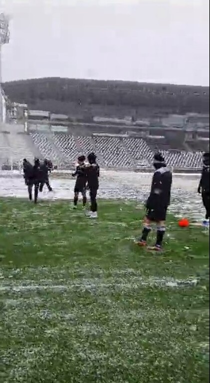 ΠΑΟΚ: Προπόνηση στο χιόνι (photos)