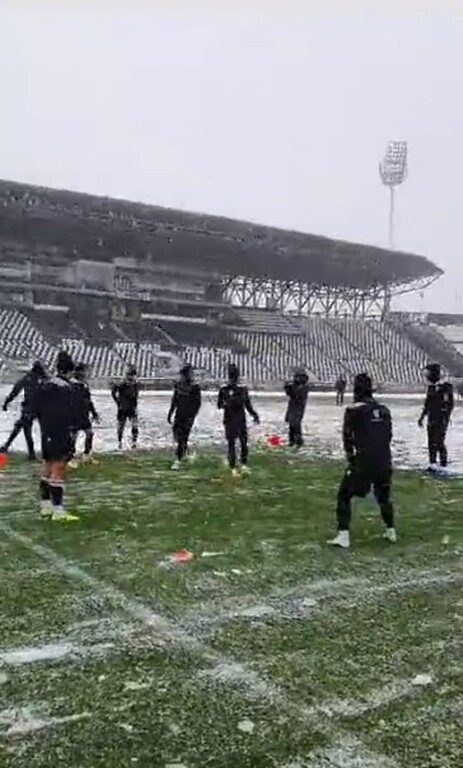 ΠΑΟΚ: Προπόνηση στο χιόνι (photos)