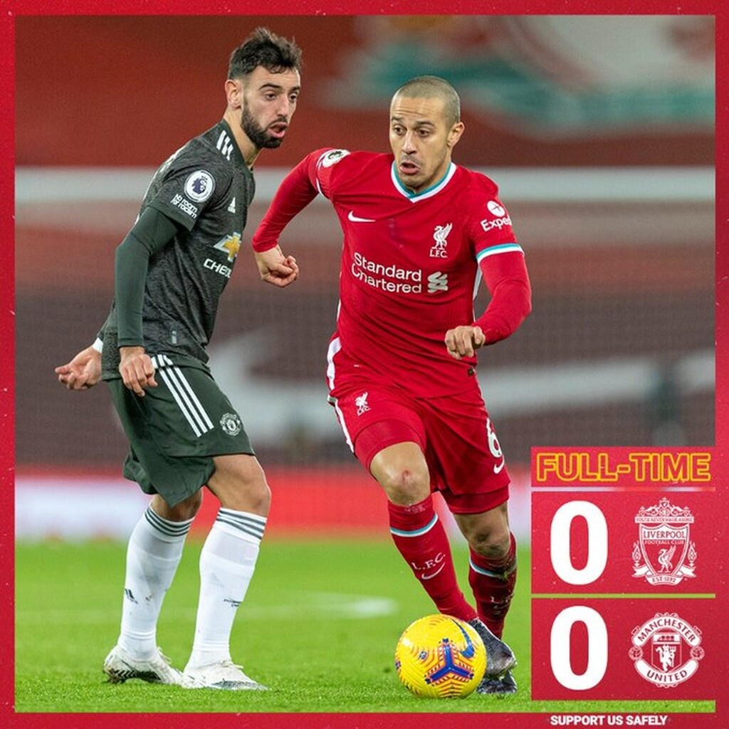 Λίβερπουλ-Μάντσεστερ Γιουνάιτεντ 0-0: «Όρθια» στο «'Ανφιλντ» και παραμένει πρώτη (video+photos)