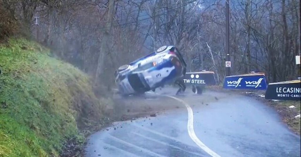 Τρομακτικό ατύχημα στο ράλι του Μόντε Κάρλο (photos+video)