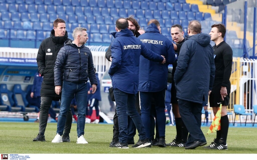 Ατρόμητος-Ολυμπιακός: Η ένταση στο ημίχρονο - Έξαλλος ο Κάναντι (photos)