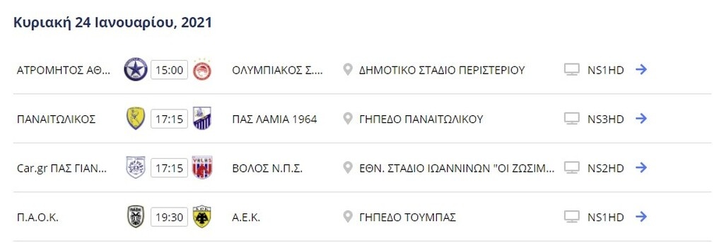 Super League: Ντέρμπι στην Τούμπα, δοκιμασία στο Περιστέρι για τον Ολυμπιακό