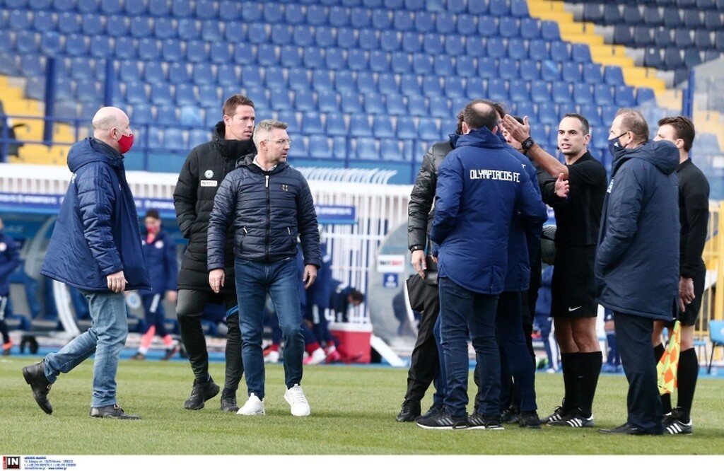 Ατρόμητος-Ολυμπιακός: Η ένταση στο ημίχρονο - Έξαλλος ο Κάναντι (photos)