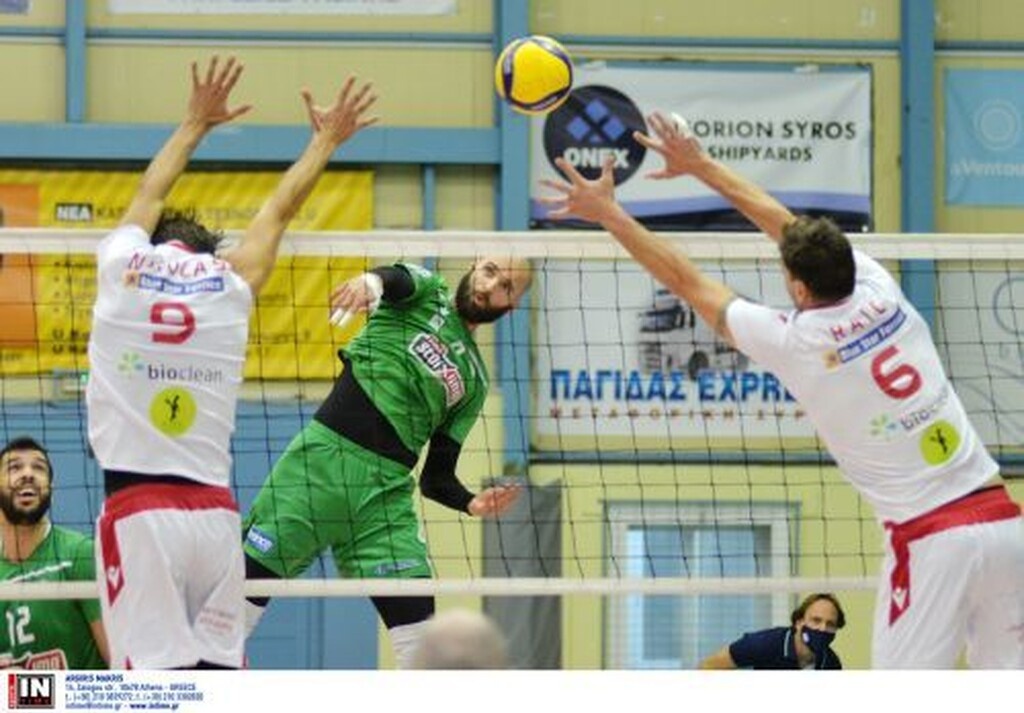 Φοίνικας Σύρου-Παναθηναϊκός 3-0: «Τρένο» προς τον τίτλο της Volley League