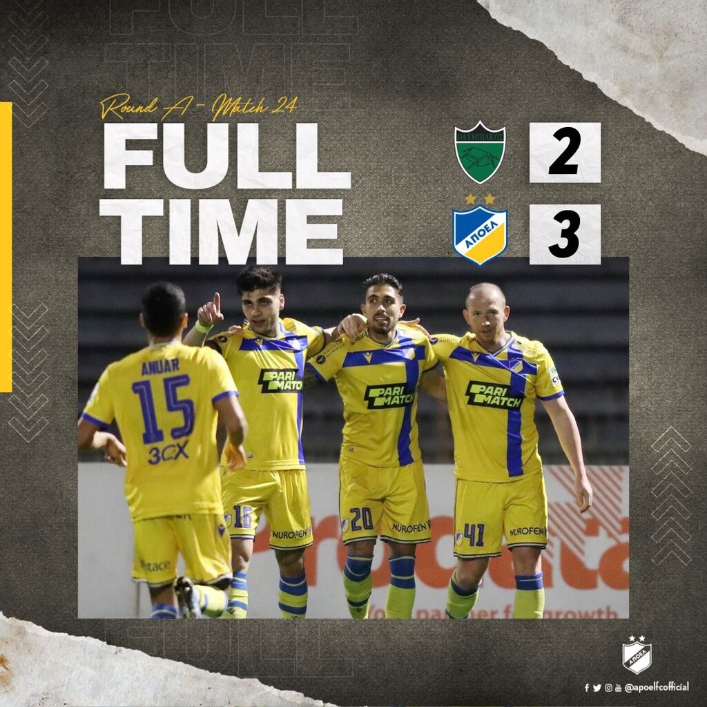 Κύπρος: Νίκη ο ΑΠΟΕΛ, ισόπαλο το ντέρμπι Ανόρθωση-ΑΕΛ (videos+photos)