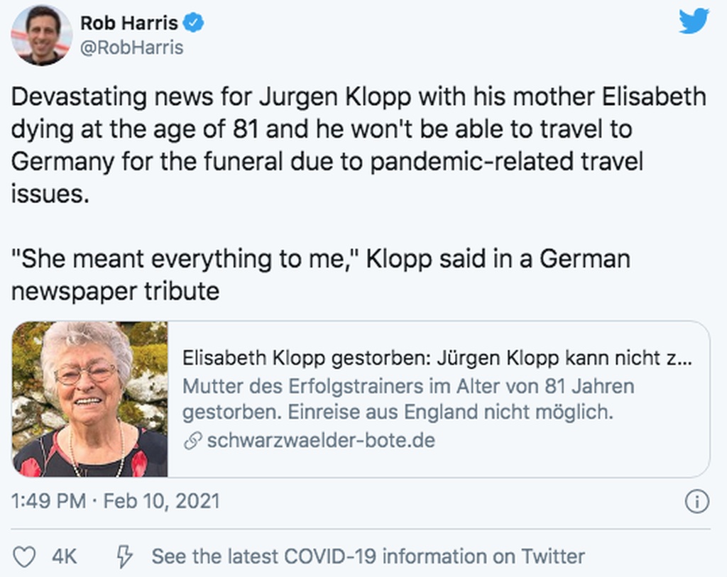 Λίβερπουλ: Θλίψη για Κλοπ - Δύσκολες ώρες για τον Γερμανό (photos)