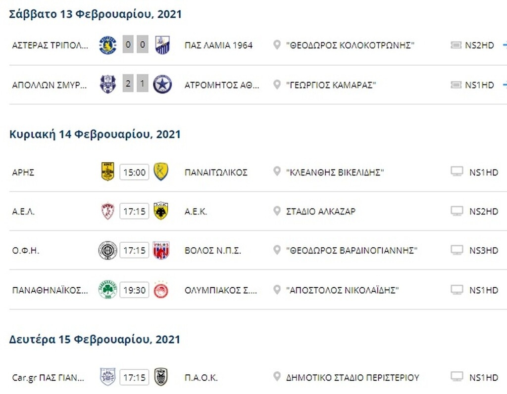 Super League 1: Ποδόσφαιρο σε... άσπρες μέρες - Στο αέρα δυο παιχνίδια (photos)