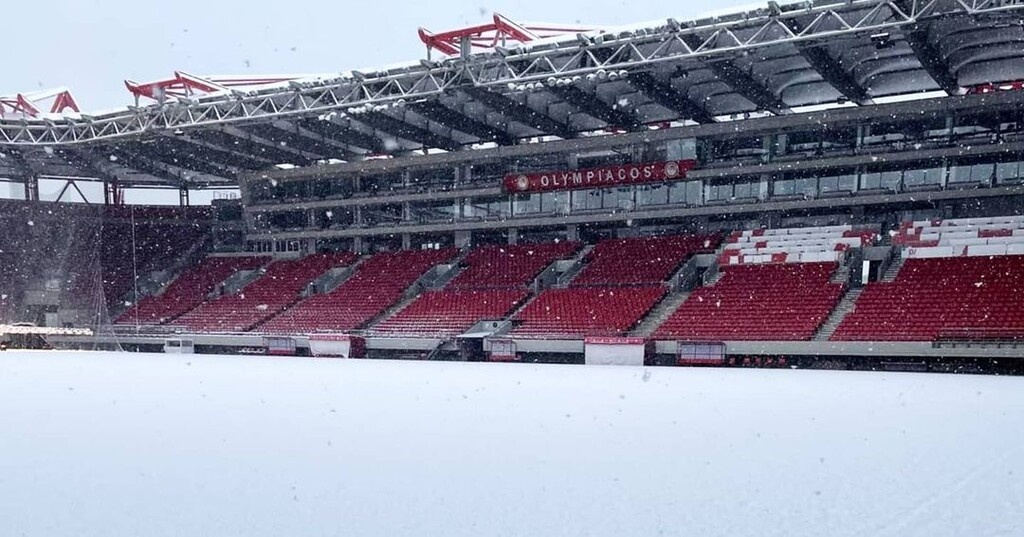 Κακοκαιρία «Μήδεια»: Ντύθηκε στα… λευκά το «Γ. Καραϊσκάκης» (photos)