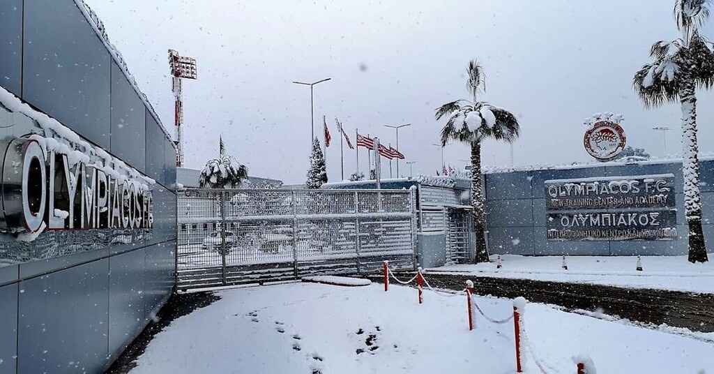 Κακοκαιρία «Μήδεια»: Ντύθηκε στα… λευκά το «Γ. Καραϊσκάκης» (photos)