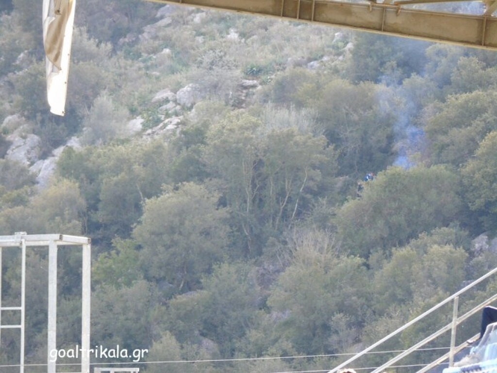 Απίστευτο! Έβλεπαν ματς Super League 2 στο βουνό και άναψαν φωτιά να ζεσταθούν (photos)