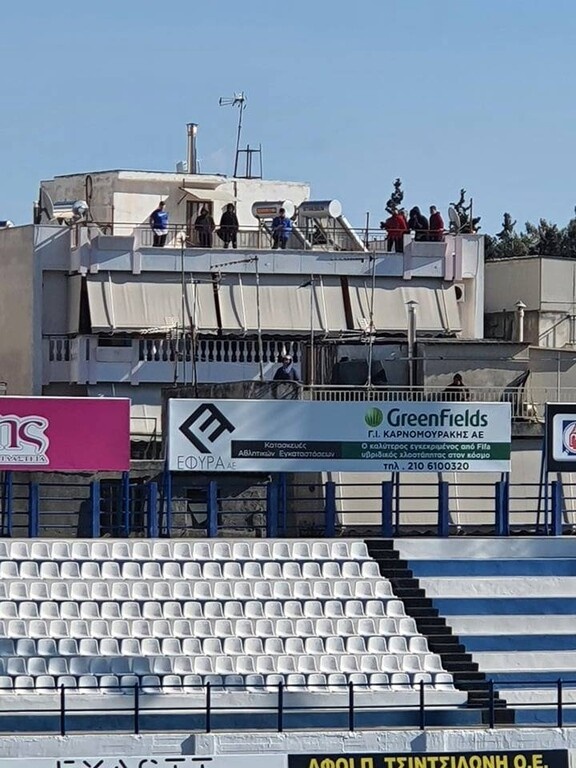 Χαμός στο Ιωνικός-Λεβαδειακός - Εξέδρα στις ταράτσες (photos)