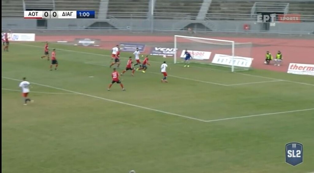 Τρίκαλα-Διαγόρας: Γκολ από τα… αποδυτήρια οι Ροδίτες (video)