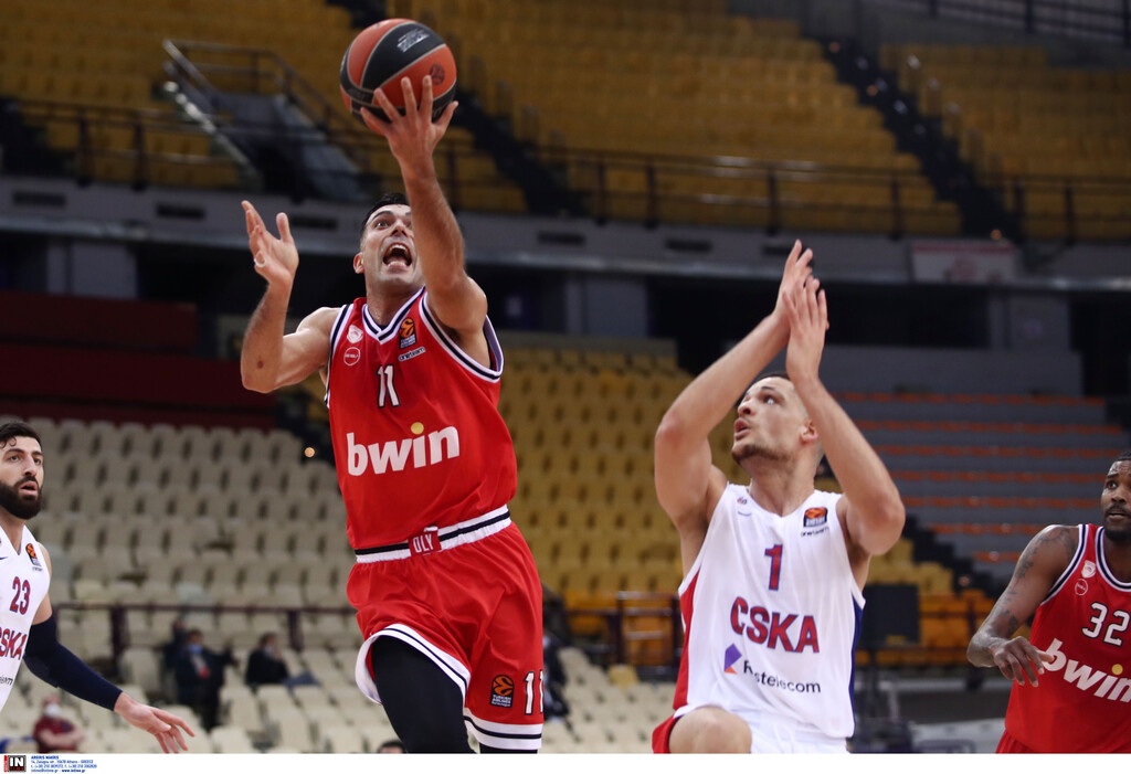 Ολυμπιακός-ΤΣΣΚΑ 74-75: Ήθελε κάτι παραπάνω