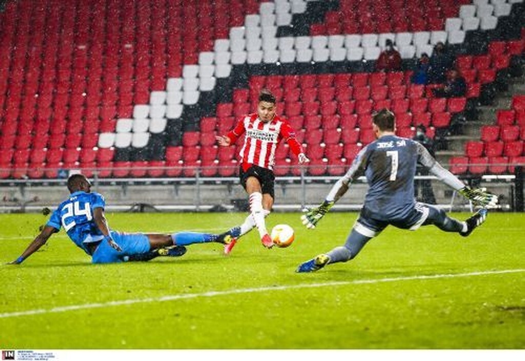 Αϊντχόφεν-Ολυμπιακός: Χάνει 2-0 στο ημίχρονο, μαζί και την πρόκριση (videos)