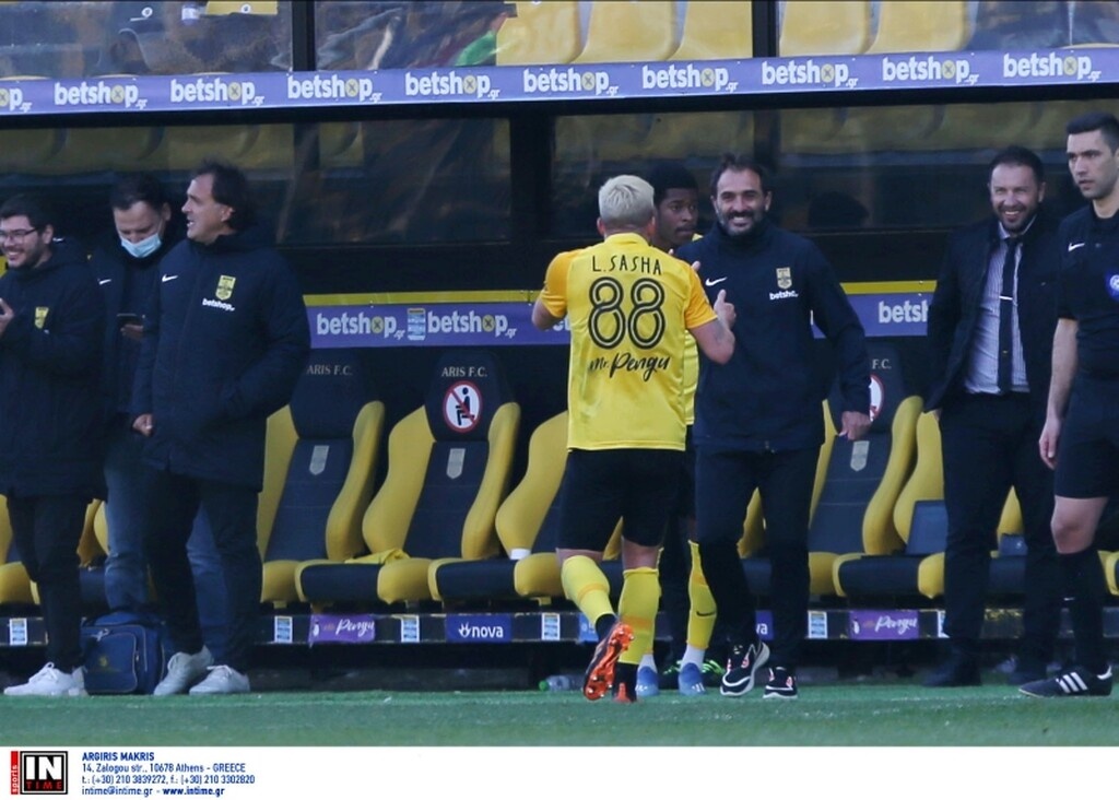 Άρης-Ατρόμητος: Κεφαλιά «ψαράκι» και 2-0 - Το γκολ του Σάσα (video)