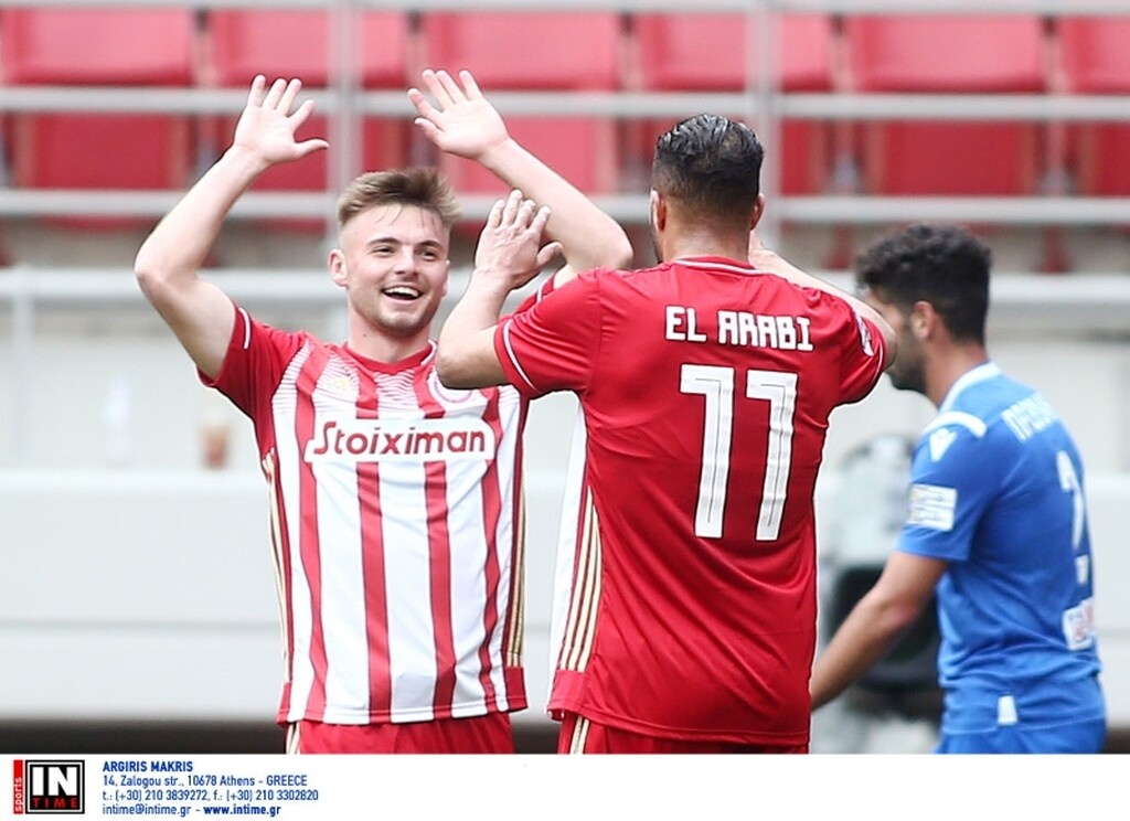 Ολυμπιακός-Λαμία: «Πάγωσαν» και με Παπασταθόπουλο, σκόραρε ο Ελ Αραμπί (photos+videos)