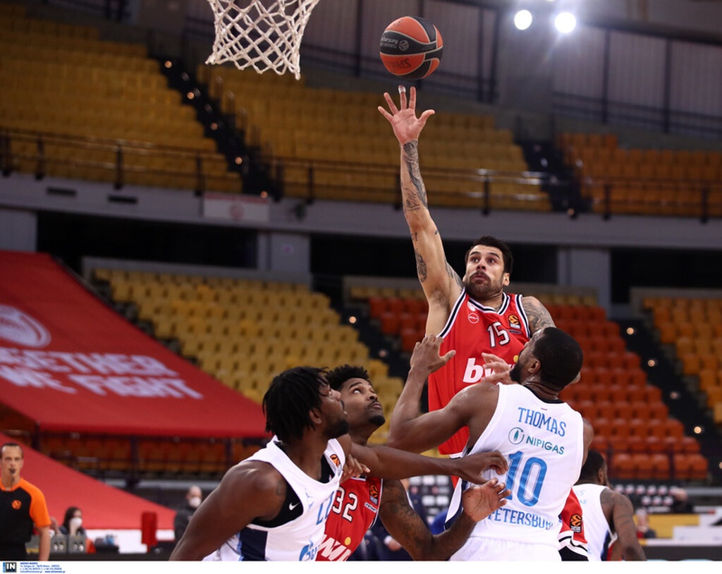 Ολυμπιακός - Ζενίτ 75-61: Αντέδρασε με ηγέτη τον Σπανούλη (videos+photos)