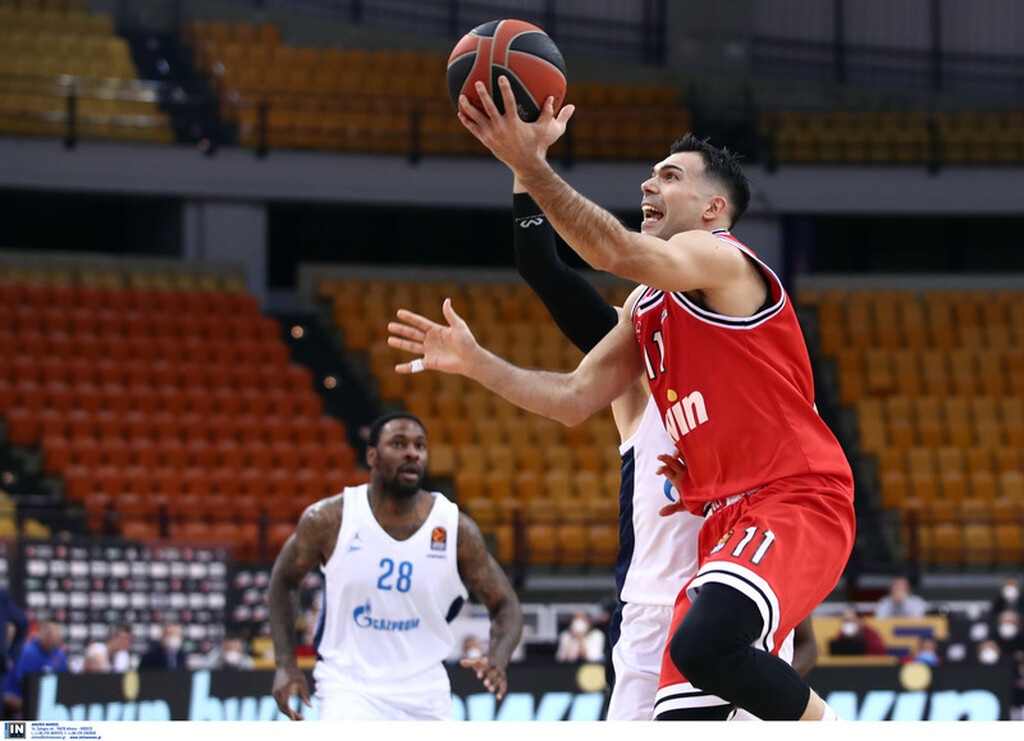 Ολυμπιακός - Ζενίτ 75-61: Αντέδρασε με ηγέτη τον Σπανούλη (videos+photos)