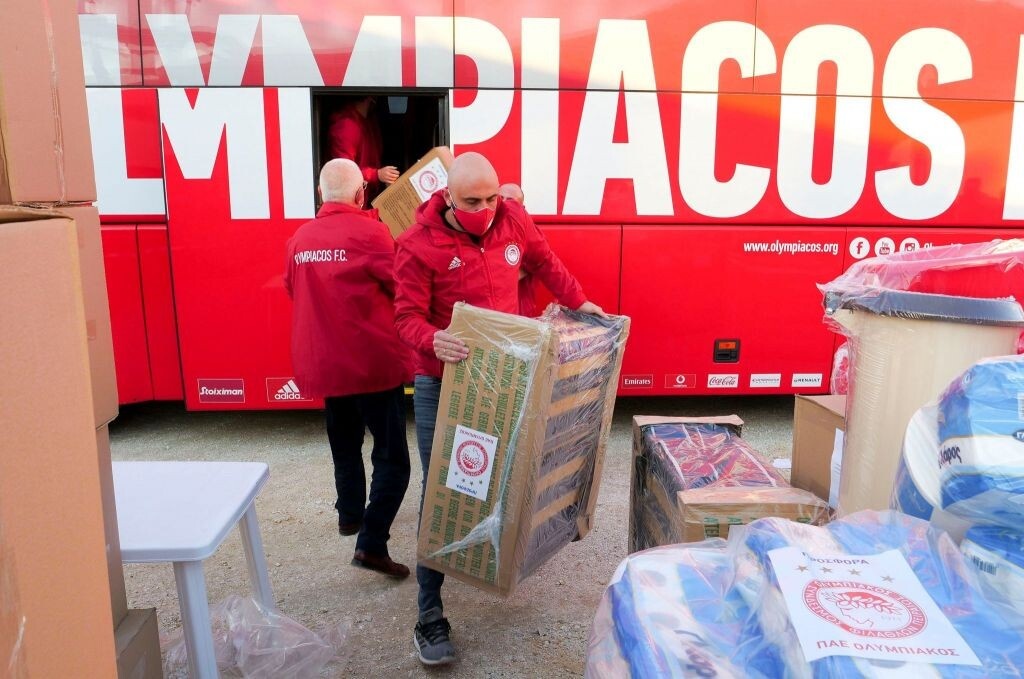 Ολυμπιακός: Δωρεά 20 οικίσκων στους σεισμόπληκτους της Ελασσόνας