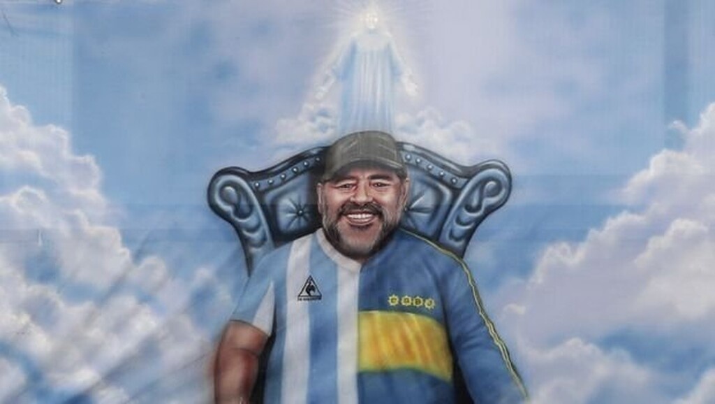 Μπόκα Τζούνιορς-Ρίβερ Πλέιτ: Το απίθανο πανό για τον Ντιέγκο Μαραντόνα (photos)