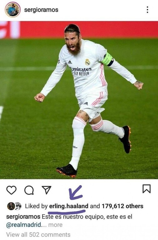 Έδειξε τον επόμενο σταθμό του ο Χάαλαντ - Το like που έβαλε «φωτιά»