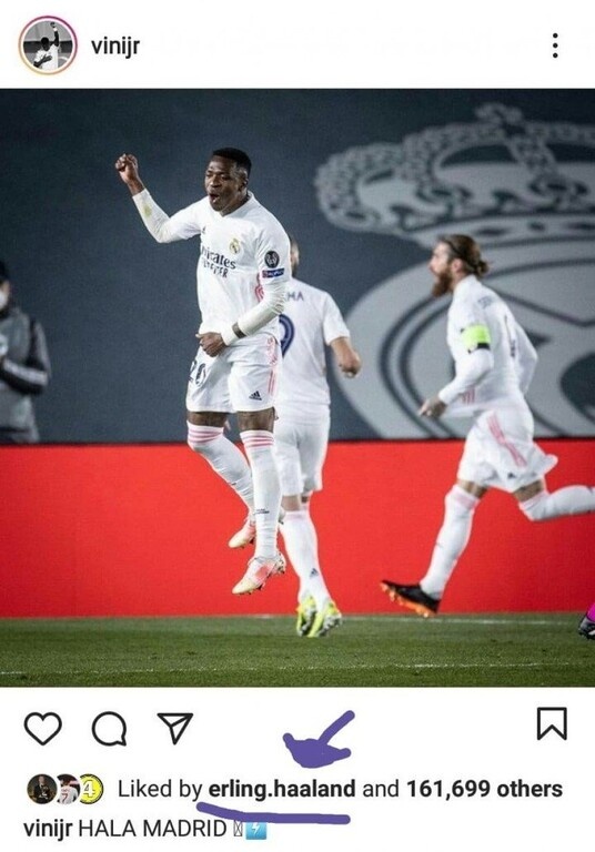 Έδειξε τον επόμενο σταθμό του ο Χάαλαντ - Το like που έβαλε «φωτιά»