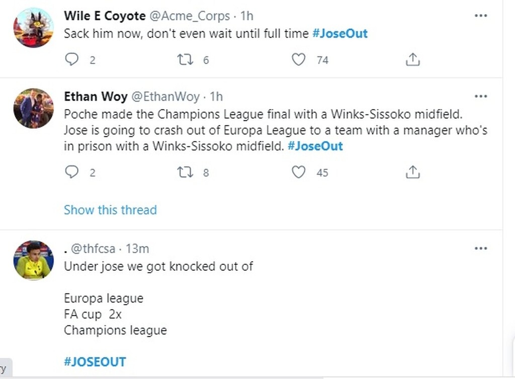 #JoseOut: Οργή για τον «απατεώνα» Μουρίνιο μετά τον αποκλεισμό της Τότεναμ (photos)