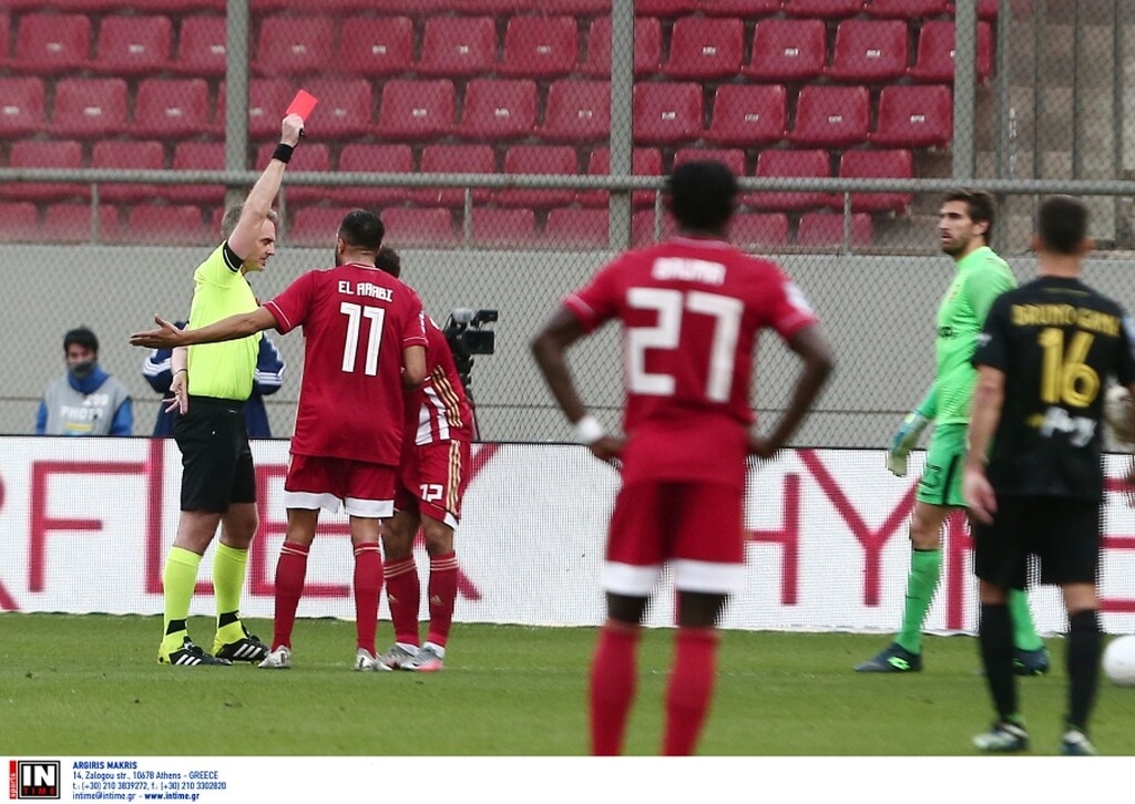 Ολυμπιακός-Άρης: Γκολ ο Μασούρας, αποβλήθηκε με απευθείας κόκκινη ο Λαλά (video)