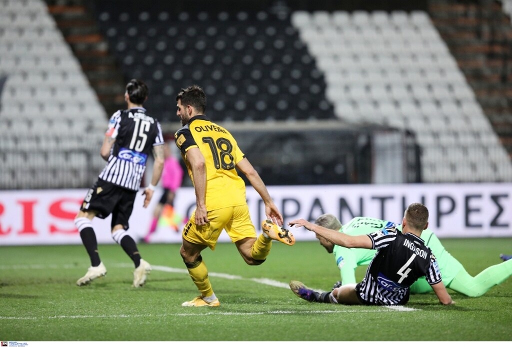 ΠΑΟΚ-ΑΕΚ: «Χτύπησε στο 45+4 ο Ολιβέιρα - Έτσι σκόραρε ο Πορτογάλος