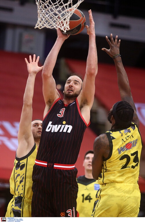 Ολυμπιακός-Άρης 97-67: Έκαναν την δουλειά Λαρεντζάκης-Κουφός