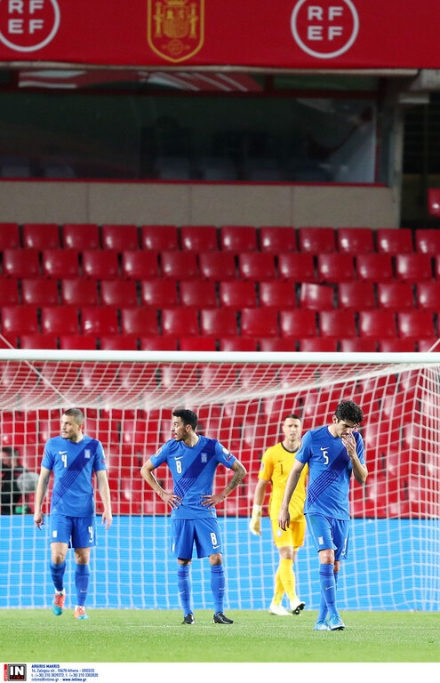 Το ματς της Εθνικής με την Ισπανία σε εικόνες