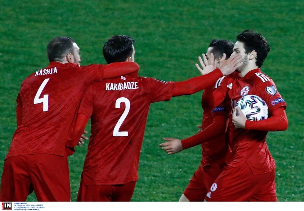 Ελλάδα-Γεωργία:  Αυτογκόλ-δώρο στην Τούμπα - Ισοφάριση με γκολάρα (video)