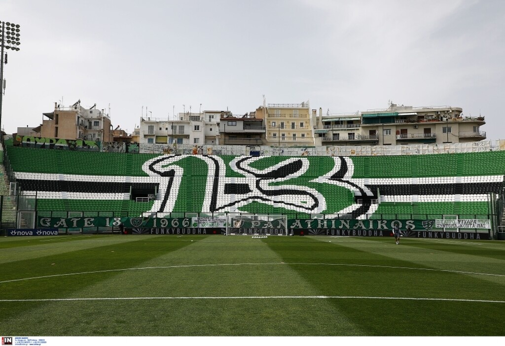 Παναθηναϊκός-ΠΑΟΚ: Η νέα όψη της Θύρας 13 - Εντυπωσιακό «γράφιτι» στο πέταλο (photos)