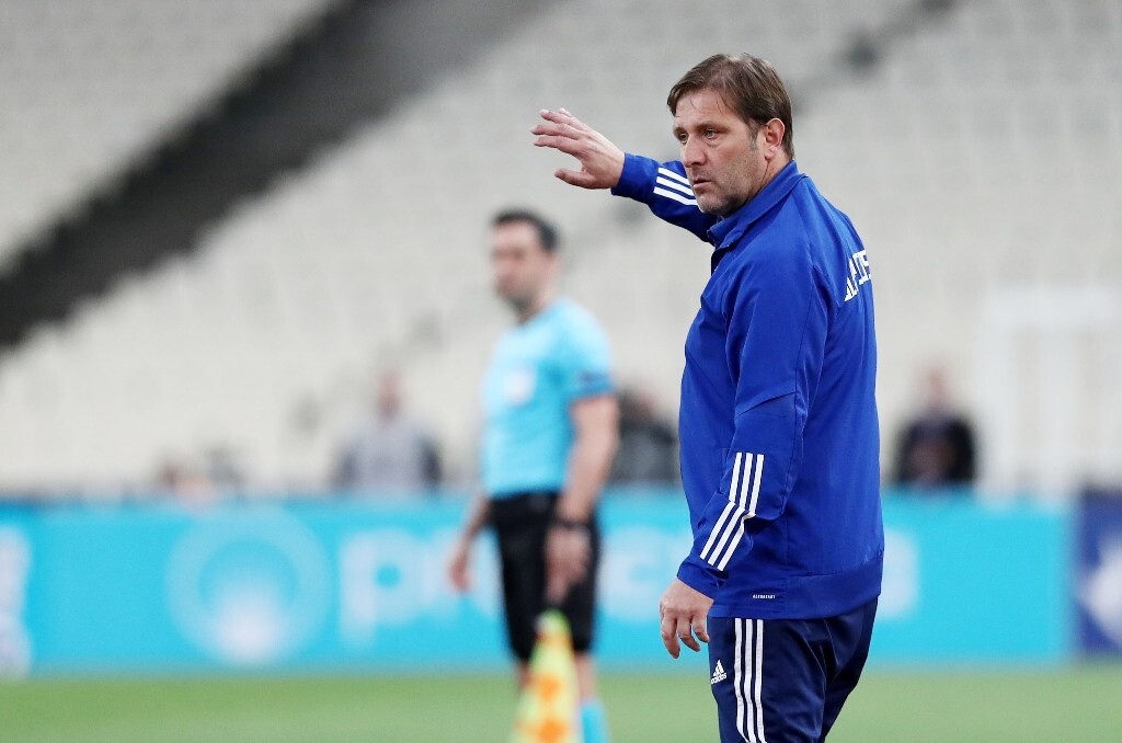 ΑΕΚ - Ολυμπιακός: Χαρούμενος ο Μαρτίνς - «Με εκφράζει ο ύμνος του Ολυμπιακού» (photos)