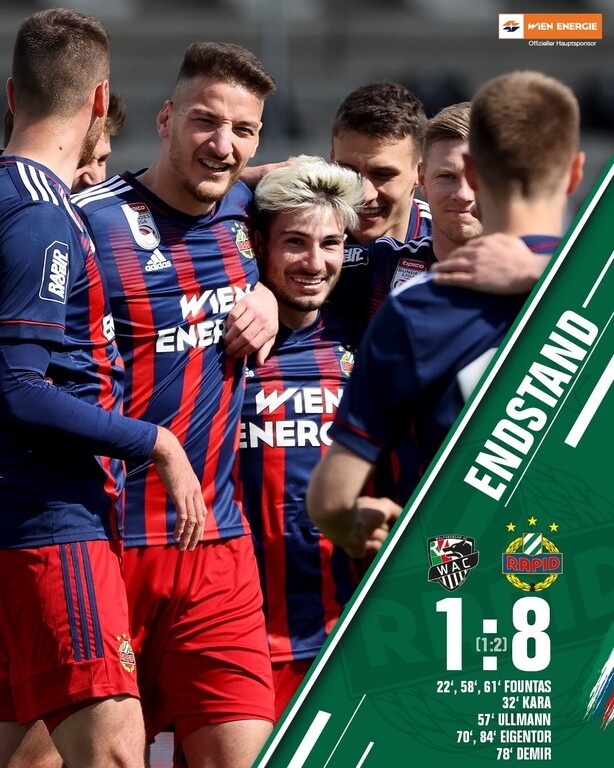 Χατ τρικ ο Φούντας στην εντυπωσιακή οκτάρα της Ραπίντ Βιέννης! (photos)