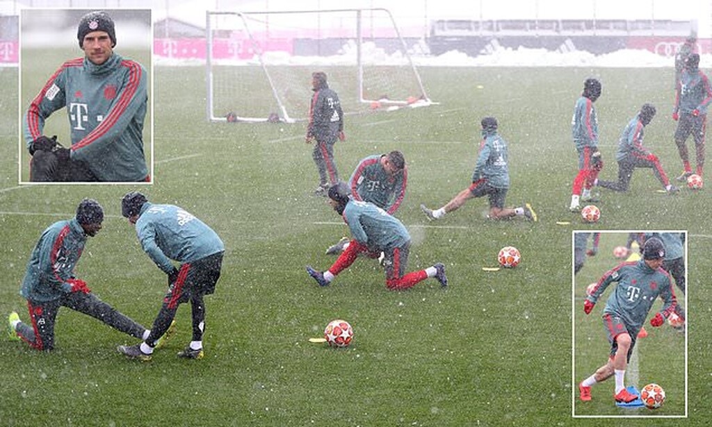 Champions League: Απίστευτες καταστάσεις - Το... έστρωσε στο Μόναχο (photos)