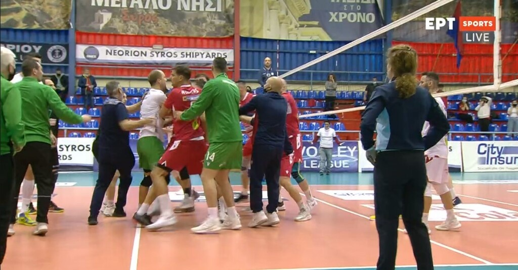 Φοίνικας Σύρου - Παναθηναϊκός: Ένταση και ξύλο στο φινάλε (photos)